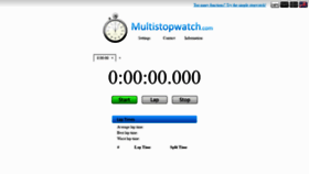 What Multistopwatch.com website looked like in 2020 (3 years ago)