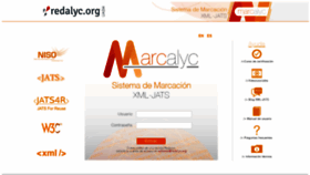 What Marcalyc.redalyc.org website looked like in 2020 (3 years ago)