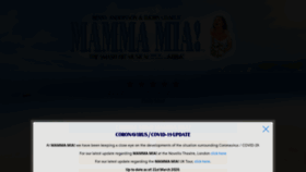 What Mamma-mia.com website looked like in 2020 (3 years ago)