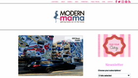 What Modernmama.com website looked like in 2020 (3 years ago)