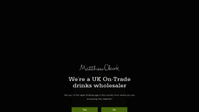 What Matthewclark.co.uk website looked like in 2020 (5 years ago)
