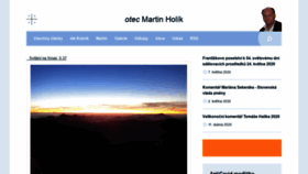 What Martinholik.cz website looked like in 2020 (3 years ago)