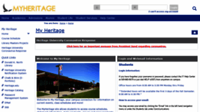 What Myheritage.heritage.edu website looked like in 2020 (3 years ago)