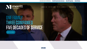 What Merritt-companies.com website looked like in 2020 (3 years ago)