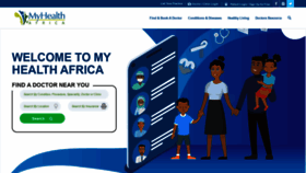 What Myhealthafrica.com website looked like in 2020 (3 years ago)