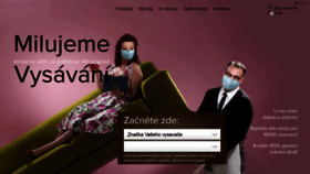 What Milujeme-vysavani.cz website looked like in 2020 (3 years ago)