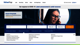 What Michaelpage.co.in website looked like in 2020 (3 years ago)