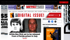 What Metrotimes.com website looked like in 2020 (3 years ago)