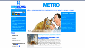 What Metro.org.br website looked like in 2020 (3 years ago)
