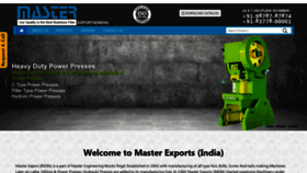 What Masterexportsindia.com website looked like in 2020 (3 years ago)