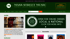 What Massstreetmusic.com website looked like in 2020 (3 years ago)