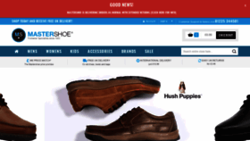 What Mastershoe.co.uk website looked like in 2020 (6 years ago)