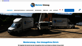What Meisterumzug.ch website looked like in 2020 (3 years ago)