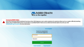 What Mychart.anmedhealth.org website looked like in 2020 (3 years ago)