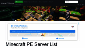 What Minecraftpocket-servers.com website looked like in 2020 (3 years ago)