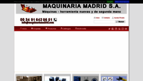 What Maquinariamadrid.com website looked like in 2020 (3 years ago)