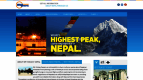 What Myholidaynepal.com website looked like in 2020 (3 years ago)