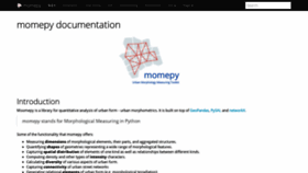 What Momepy.org website looked like in 2020 (3 years ago)