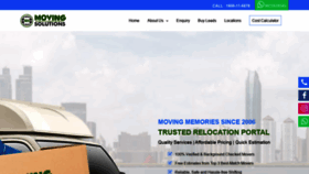What Movingsolutions.in website looked like in 2020 (3 years ago)