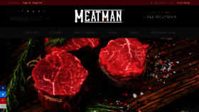 What Meatmansteaks.com website looked like in 2020 (3 years ago)
