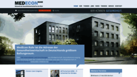 What Medeconruhr.de website looked like in 2020 (5 years ago)