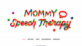 What Mommyspeechtherapy.com website looked like in 2020 (3 years ago)