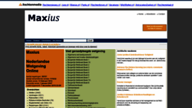 What Maxius.nl website looked like in 2020 (3 years ago)