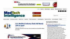What Medtechintelligence.com website looked like in 2020 (3 years ago)