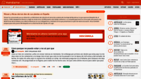 What Meneame.net website looked like in 2020 (5 years ago)