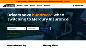 What Mercuryinsurance.com website looked like in 2020 (3 years ago)