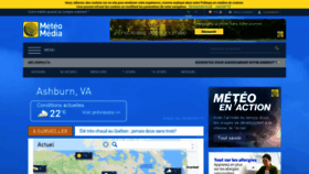 What Meteomedia.com website looked like in 2020 (3 years ago)