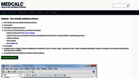 What Medcalc.org website looked like in 2020 (5 years ago)