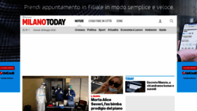 What Milanotoday.it website looked like in 2020 (5 years ago)