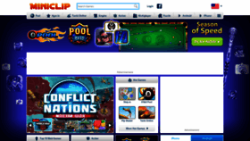 What Miniclip.com website looked like in 2020 (3 years ago)