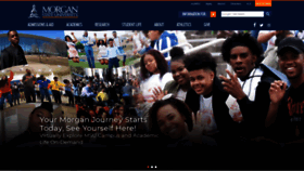 What Morgan.edu website looked like in 2020 (3 years ago)