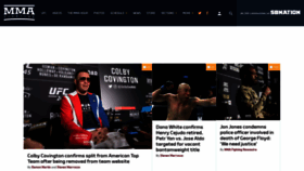 What Mmafighting.com website looked like in 2020 (3 years ago)