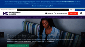 What Montgomerycollege.edu website looked like in 2020 (3 years ago)