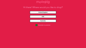 What Moonpig.com website looked like in 2020 (3 years ago)