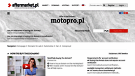 What Motopro.pl website looked like in 2020 (3 years ago)