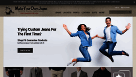 What Makeyourownjeans.com website looked like in 2020 (3 years ago)