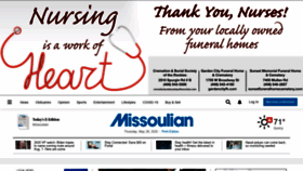 What Missoulian.com website looked like in 2020 (3 years ago)