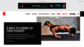 What Muscleandfitness.com website looked like in 2020 (3 years ago)