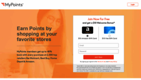 What Mypoints.com website looked like in 2020 (3 years ago)