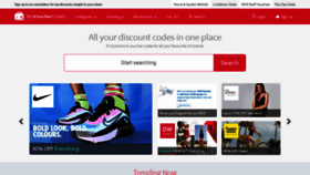 What Myvouchercodes.co.uk website looked like in 2020 (3 years ago)