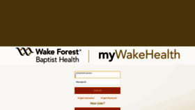 What Mywakehealth.org website looked like in 2020 (3 years ago)