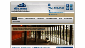 What Masterjanitorial.com website looked like in 2020 (3 years ago)