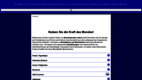 What Mondkalender-mobil.de website looked like in 2020 (3 years ago)