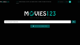 What Movies123.tube website looked like in 2020 (3 years ago)