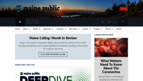 What Mainepublic.org website looked like in 2020 (3 years ago)
