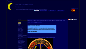 What Moonsigncalendar.net website looked like in 2020 (3 years ago)
